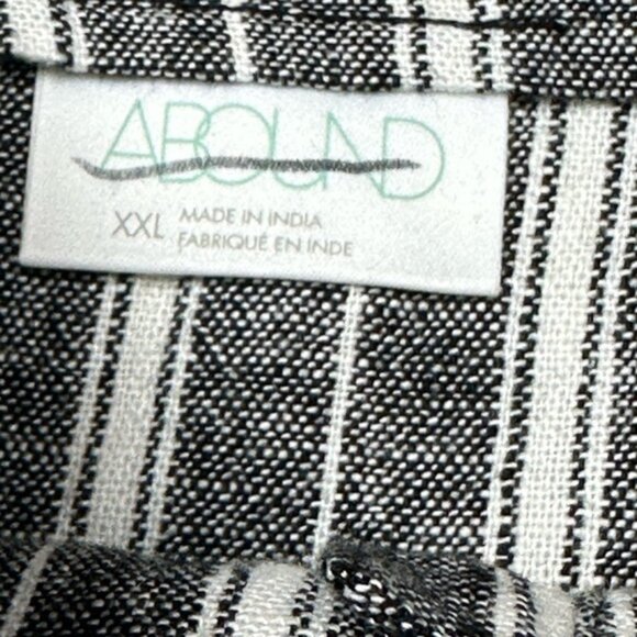 Abound Stripes Linen Blend Tank Top Size XXL - Picture 12 of 14